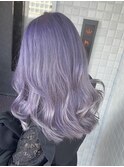 シアーパープルカラーブリーチダブルカラーハイトーンカラー横浜