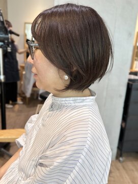 セイドット リー(Say. Ree) Say.ショートボブブルーカラーホワイトグレージュデジタルパーマ