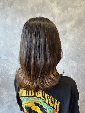 ザ ラブズ ラフズ ヘアー 本店(the loves laughs hair) ブリーチなしグラデーションカラー/ミディアム/デザインカラー