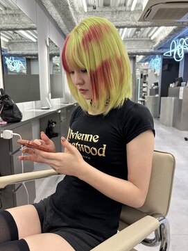 ロテ 名古屋 名駅店(Lote.) ミディアムヘア/デザインカラー/フェイスフレーミング/名古屋