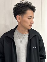 レトン 銀座(leton)&nbsp;サーフカール/フェザーパーマ/刈り上げセンターパート/メンズ