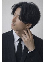 ベル 銀座5丁目店(Belle) 《スーツ仕事でもカッコいい》/フェザーパーマ/センターパート