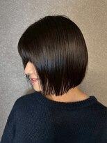 シェリール(CHERiR)&nbsp;暗髪ボブ◎髪質改善ストレートで艶めく美髪切りっぱなしボブ