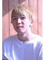 ヘアーロギア 栄店(hair LOGiA)&nbsp;★hair LOGIA★　 〇ホワイトブロンドのショートマッシュ　Men's