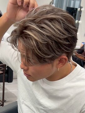 メンズサロン キング 心斎橋店(Men’s salon K!ng) ホワイトメッシュルーズパーマ/ルーズショートニュアンスパーマ