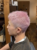 ジーワンヘアー(G1 HAIR) 【メンズ】 オシャレボウズ×ペールピンク