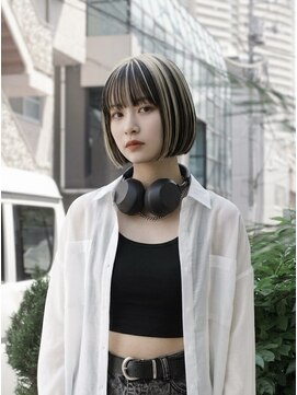 キビト(kibito) 新宿若松河田曙橋ワンレンボブアンブレラカラー20代30代40代