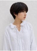 ショートヘア　ショートパーマ　黒髪ショート　ハンサムショート