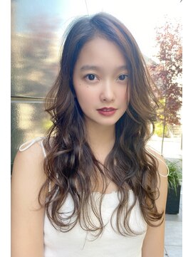 クーエフー(coo et fuu) ココアブラウンのフリンジウェーブでラフな雰囲気に♪藤沢2