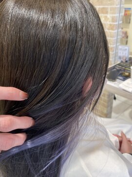 グランデュール 焼津店(GRANDEUR) インナーカラーパープルインナーカラーバイオレットケアブリーチ