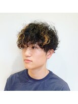 ノノリリ(NONORIRI)&nbsp;モテる束感マッシュハードスパイラルパーマ☆ポイントブリーチ