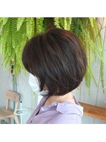 アクセヘアー 町田(acce hair) アッシュグレーカラーのレイヤーボブ