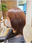 大人ノーブルウルフツヤ髪ナチュラルブラウン小顔ショート