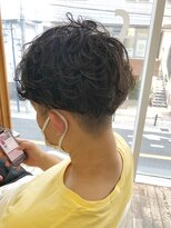 ヘッズ 本八幡店(HEADS)&nbsp;MEN'S HAIR  センターパート　ツイストスパイラル　コンマヘア