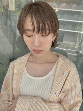 イミ(imi) ボブウルフ/ココアベージュ/似合わせカット/髪質改善[登戸]