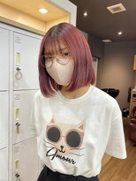 アジールヘア 赤羽駅南口店(agir hair)&nbsp;チェリーレッドカラーボルトーカラーワインレッドカラーボブヘア