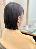 小顔ボブ×美髪[ぱつっとボブ/縮毛矯正/横浜韓国]
