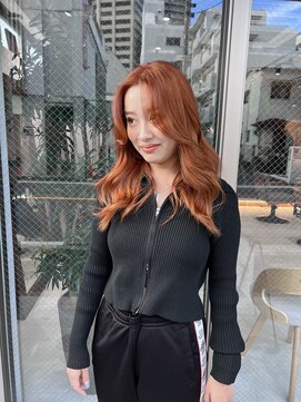 アドア 横浜(ADORE) 【ADORE横浜】ブリーチカラー×オレンジカラー