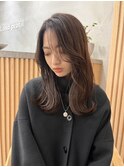 中川　前髪カット顔まわり似合わせ外ハネくびれレイヤーミディ