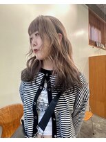 ニール 名古屋 伏見 丸の内(NEELU)&nbsp;【Neelu_misa】エンドカラー“ベージュ×ダークブラウン”