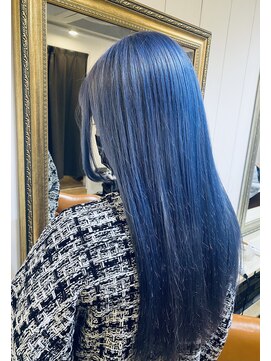 オーブ ヘアー リリー 博多2号店(AUBE HAIR lily) ブルー