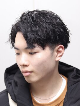 ヘアーアンドグルーミング ヨシザワインク(HAIR&GROOMING YOSHIZAWA Inc.) メンズビジネス黒髪ツーブロックメンズパーマツイストスパイラル