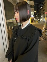 カフ(CAF)&nbsp;CAF松本/ボブ/ミニボブ/黒髪/ダークトーンカラー/大阪ボブ