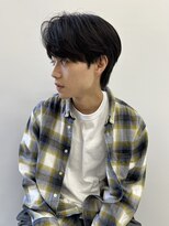 ダークアッシュ/アッシュブラック/カルマパーマ/ベリーショート