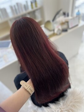 シャルム バイ アローズ 久留米店(CHARM BY AROSE) 20代30代40代50代大人可愛いモーヴカラーセミディ