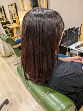 ヘアサロン ナノ(hair salon nano) 透明感たっぷり チェリーブラウン