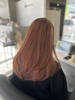 シェノン 近鉄奈良店(CHAINON)&nbsp;オレンジベージュ×大人かわいいレイヤーカット