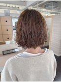 伸ばしかけボブ・ウェーブパーマ