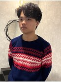 フェザーショート/刈り上げなし/スパイラルパーマ