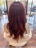 ピンクブラウンカラー【松山美容室】