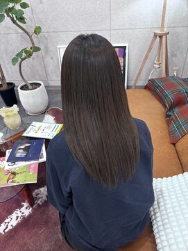 ソル(SOL) 髪質改善トリートメント×オリーブブラウンカラー