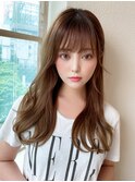 ロングレイヤー/ロング顔周りレイヤー/後れ毛