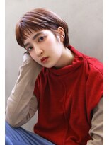 ブラン 栄(Blanc)&nbsp;【Blanc】ショート＿ハイライト＿ブリーチ＿白髪ぼかし