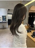 透明感髪質改善ベージュダブルカラーミルクティーグレージュ