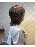 くびれレイヤー×艶ブラウンショートミディ