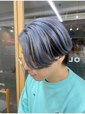 メンズアクアブルー×計画ベース