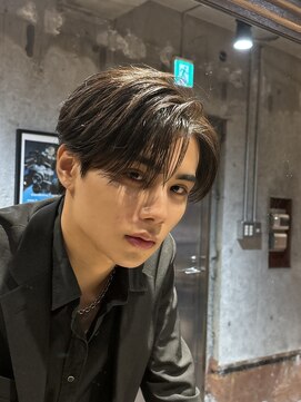 メンズココ メンズパーマ 韓国ヘア 日本橋店(MENS COCO) フェザーパーマメンズセンターパート