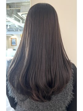 透明感暗髪！グレーカラー