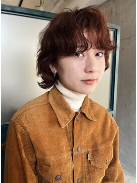 オン(ON) 【ON】ボブパーマ　× オレンジブラウン