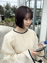 デコル(DecoL.) ミニボブ×カシスレッド