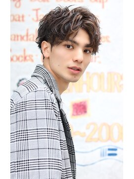 ネイビー(NAVY) ２WAY！スパイラルセンターパートマッシュ☆スリークショート