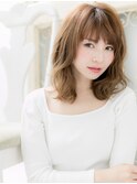 *mod's姪浜*…カーキベージュヘムライトアンニュイくびれヘアd