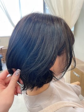 マロウ(mallow) 《花屋併設》ブルーブラック@20代30代40代@アディクシーカラー
