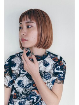 ピズム(PISM) パッツンバング/ペールベージュ