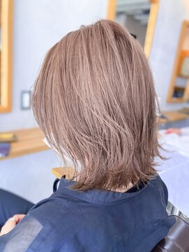 ケアブリーチ ケアブリーチ 髪質改善 ハニーベージュ L メゾン Maison のヘアカタログ ホットペッパービューティー