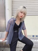 リアイス(Re:ICE)&nbsp;ミニウルフ/くすみブルー/流れるレイヤー/インナーハイライト